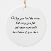 Eye of the Albatross – Gaze Collection Keramisch Ornament (Achterkant)