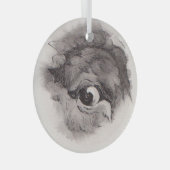 Eye of the Bison – Gaze Collection Glas Ornament (Voorkant Rechts)