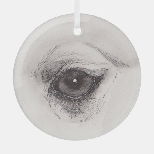 Eye of the Camel – Gaze Collection Glas Ornament (Voorkant)