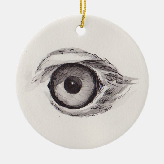 Eye of the Eagle – Gaze Collection Keramisch Ornament (Voorkant)