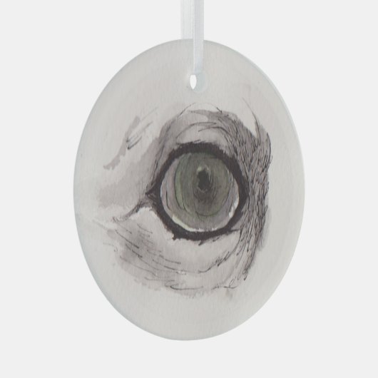 Eye of the Fox – Gaze Collection Ceramic Ornament (Voorkant Rechts)