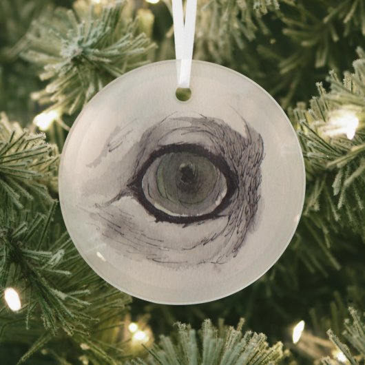 Eye of the Fox – Gaze Collection Ceramic Ornament (Insitu)