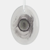 Eye of the Fox – Gaze Collection Ceramic Ornament (Voorkant links)
