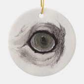 Eye of the Fox – Gaze Collection Keramisch Ornament (Voorkant)