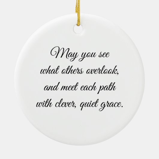 Eye of the Fox – Gaze Collection Keramisch Ornament (Achterkant)