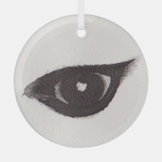 Eye of the Giraffe – Gaze Collection Glas Ornament (Voorkant)