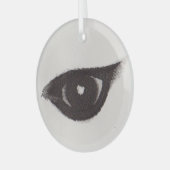 Eye of the Giraffe – Gaze Collection Glas Ornament (Voorkant links)