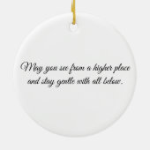 Eye of the Giraffe – Gaze Collection Keramisch Ornament (Achterkant)