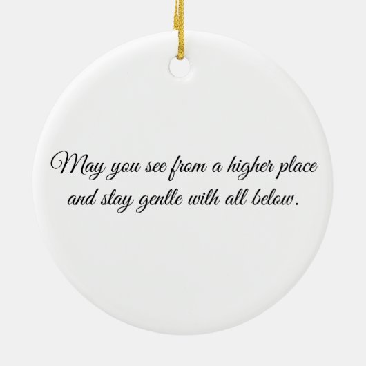 Eye of the Giraffe – Gaze Collection Keramisch Ornament (Achterkant)