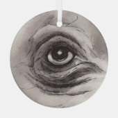 Eye of the Hippo – Gaze Collection Glass Ornament (Achterkant)