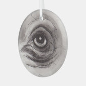 Eye of the Hippo – Gaze Collection Glass Ornament (Voorkant links)