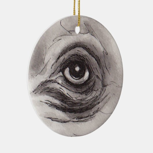 Eye of the Hippo – Gaze Collection Keramisch Ornament (Rechts)