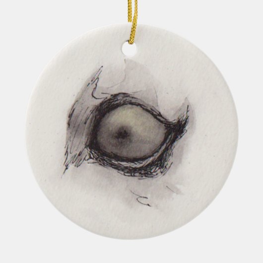 Eye of the Hyena – Gaze Collection Keramisch Ornament (Voorkant)