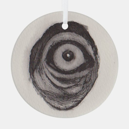 Eye of the Monkey – Gaze Collection Glas Ornament (Achterkant)