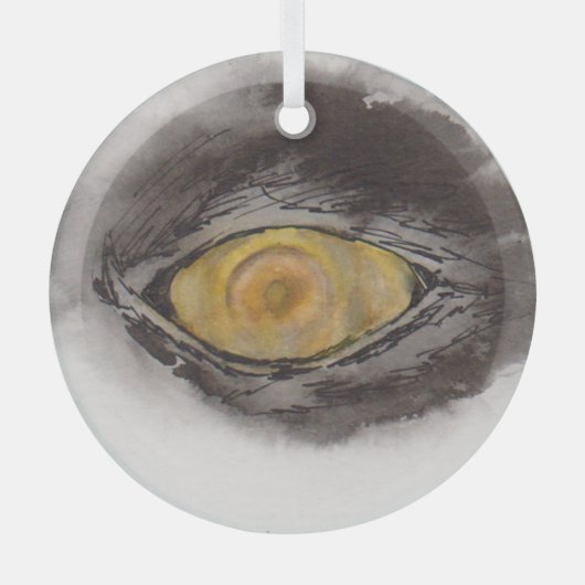 Eye of the Penguin – Gaze Collection Glas Ornament (Voorkant)