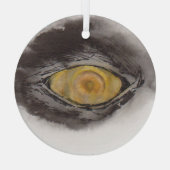 Eye of the Penguin – Gaze Collection Glas Ornament (Achterkant)