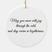 Eye of the Penguin – Gaze Collection Keramisch Ornament (Achterkant)