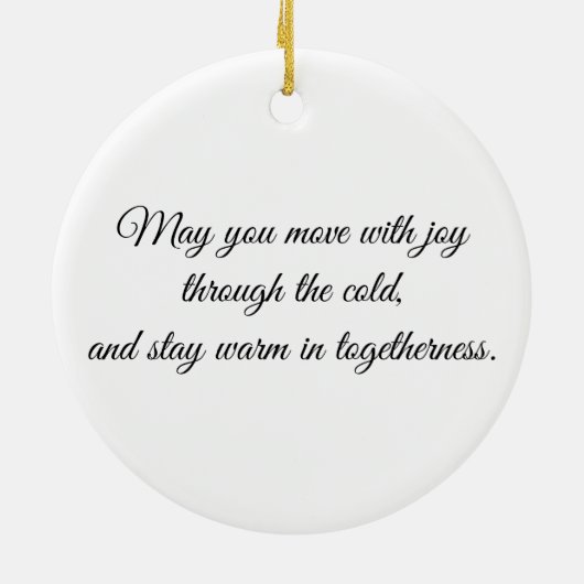 Eye of the Penguin – Gaze Collection Keramisch Ornament (Achterkant)