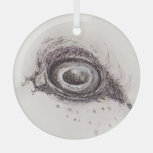 Eye of the Sheep – Gaze Collection Glas Ornament (Voorkant)