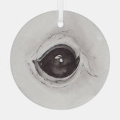 Eye of the squirrel – Gaze Collection Glas Ornament (Achterkant)