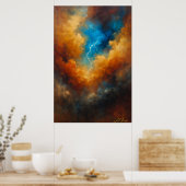 Eye of The Storm Abstract Poster (Keuken)
