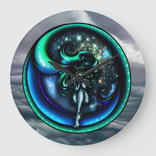 Eye of the Storm Wall Clock Grote Klok (Voorkant)