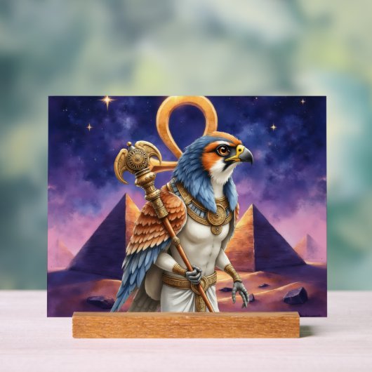 Eye of the Sun – The Eternal Falcon of the Desert Acryl Bord (Neutraal)