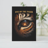 Eye of the Tiger Bedankkaart (Staand voorkant)