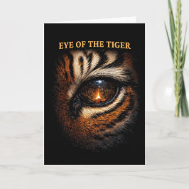 Eye of the Tiger Feestdagen Kaart