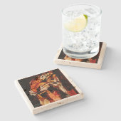 Eye of the Tiger Roars Stone Onderzetters (Zijkant)