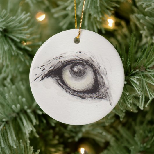 Eye of the Wolf – Gaze Collection Ceramic Ornament (Boom)