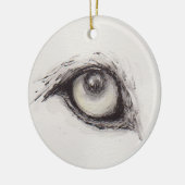 Eye of the Wolf – Gaze Collection Ceramic Ornament (Links)