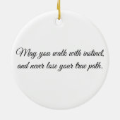 Eye of the Wolf – Gaze Collection Ceramic Ornament (Achterkant)