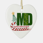 Eye OPTHAMOLOGIST MERRY CHRISTMAS MD DOCTOR Keramisch Ornament (Rechts)