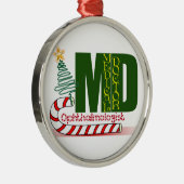Eye OPTHAMOLOGIST MERRY CHRISTMAS MD DOCTOR Metalen Ornament (Rechts)