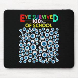 Eye overleefde 100 dagen van school leraar Kinder Muismat