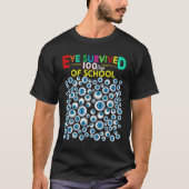 Eye overleefde 100 dagen van school leraar Kinder  T-shirt (Voorkant)