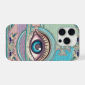 Eye-Planet-Paisley iPhone-hoesje iPhone Hoesje (Achterkant horizontaal)