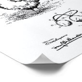 Eye Protector Kippen 1903 Patent Art White Paper Poster (Hoek)