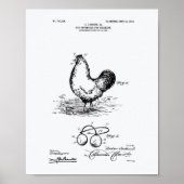 Eye Protector Kippen 1903 Patent Art White Paper Poster (Voorkant)