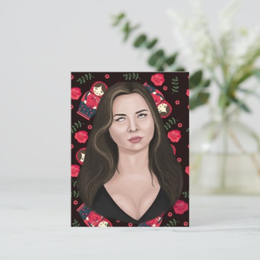 Eye Roll Briefkaart (Staand voorkant)