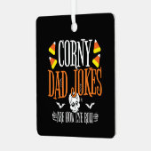 Eye Roll Joke Halloween Corny Dad Jokes Halloween Metalen Ornament (Voorkant links)