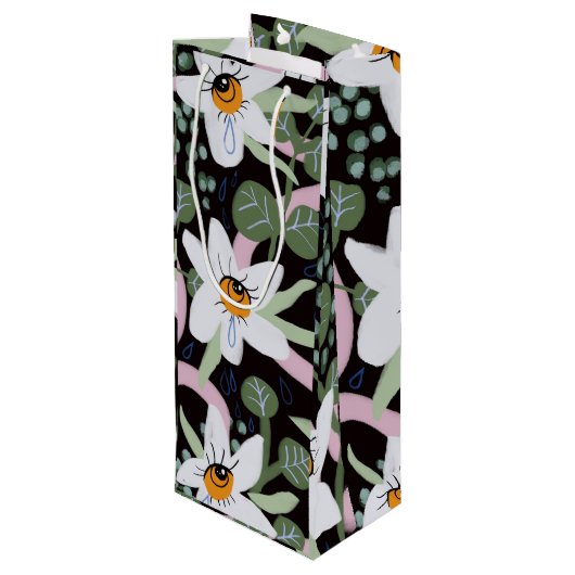 Eye See You Gift Bag Wijn Cadeautas (Achterkant Gekanteld)