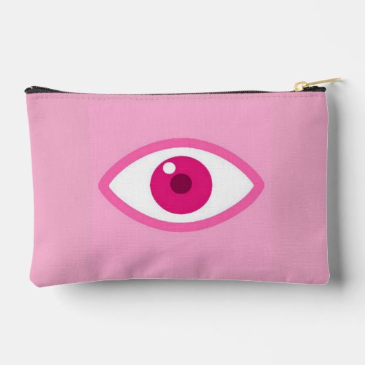 Eye See You Pink Pouch Etui (Achterkant)