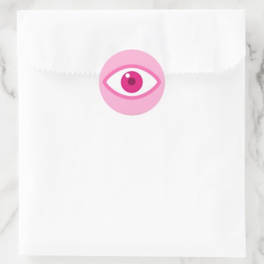 Eye See You Roze Sticker (Tas)