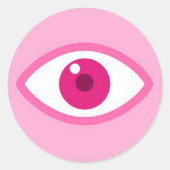 Eye See You Roze Sticker (Voorkant)