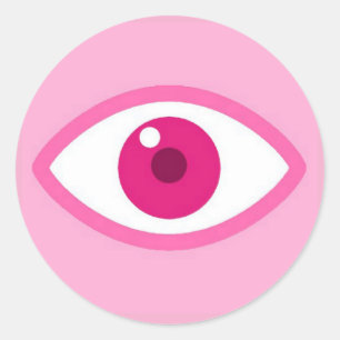 Eye See You Roze Sticker