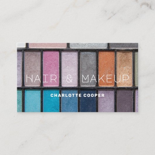 Eye Shadow Hair Makeup Visitekaartje (Voorkant)