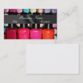 Eye Shadow Nail Poolse palet maakt kunstenaar Visitekaartje (Voorkant / Achterkant)