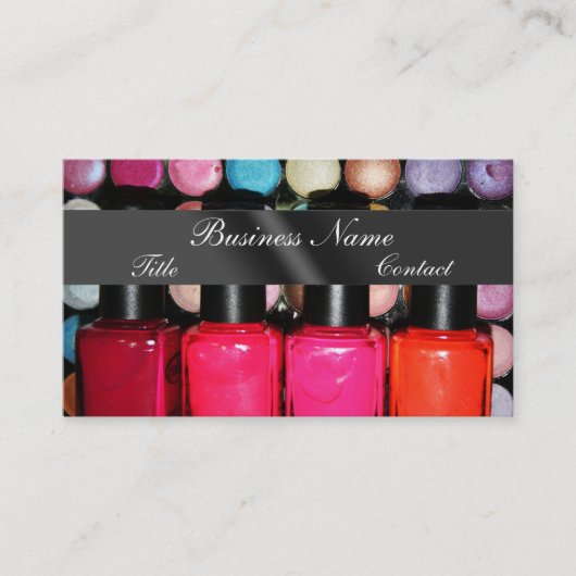 Eye Shadow Nail Poolse palet maakt kunstenaar Visitekaartje (Voorkant)